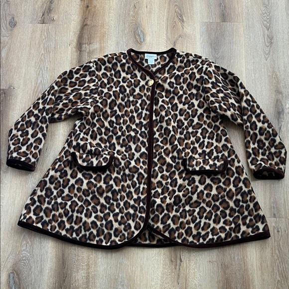 Gantos Jackets & Blazers - Gantos 1980’s Vintage Leopard Print Women's Coat Size M